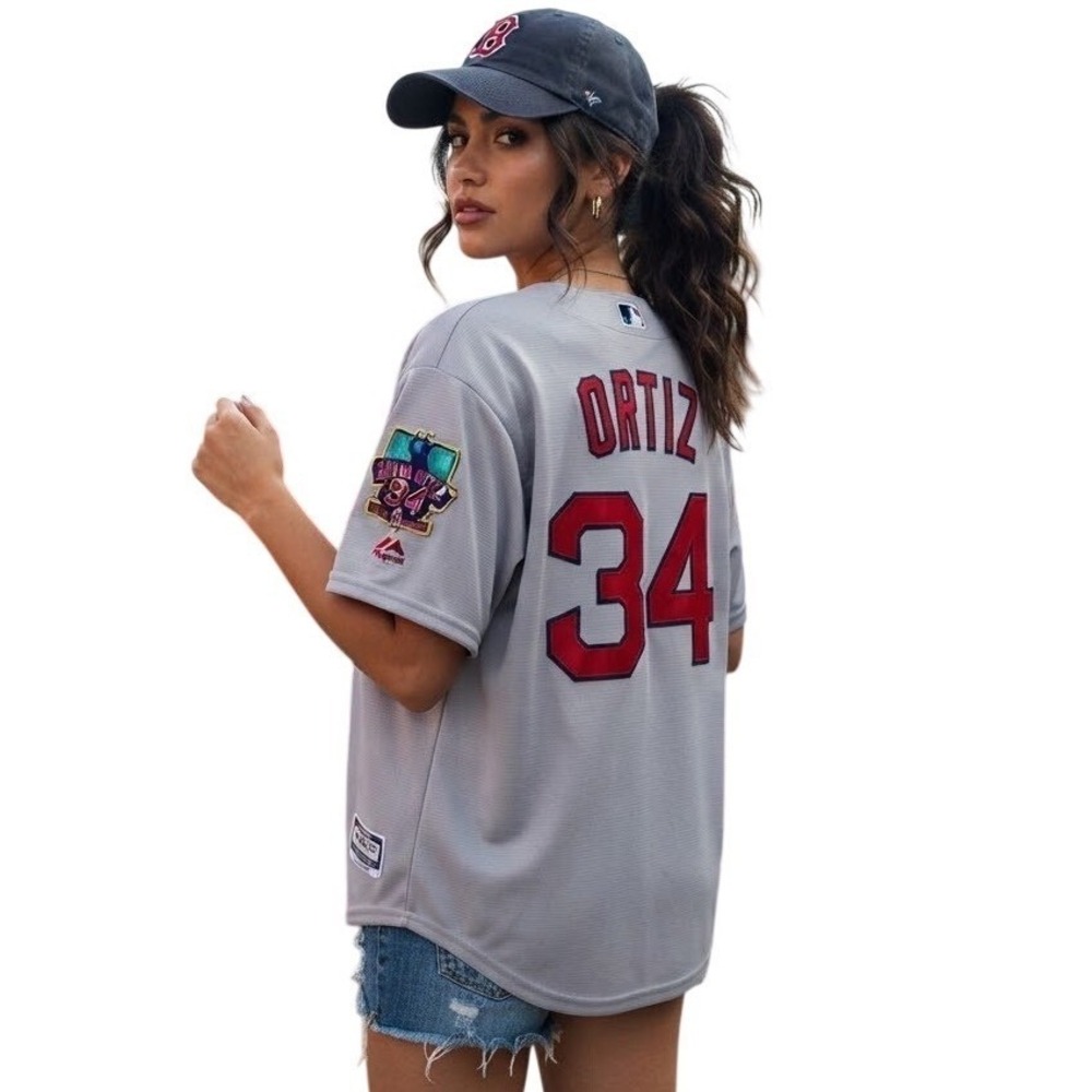 Boston Red Sox Baseball Jersey David Ortiz #34 Final Season Majestic Men's Large
